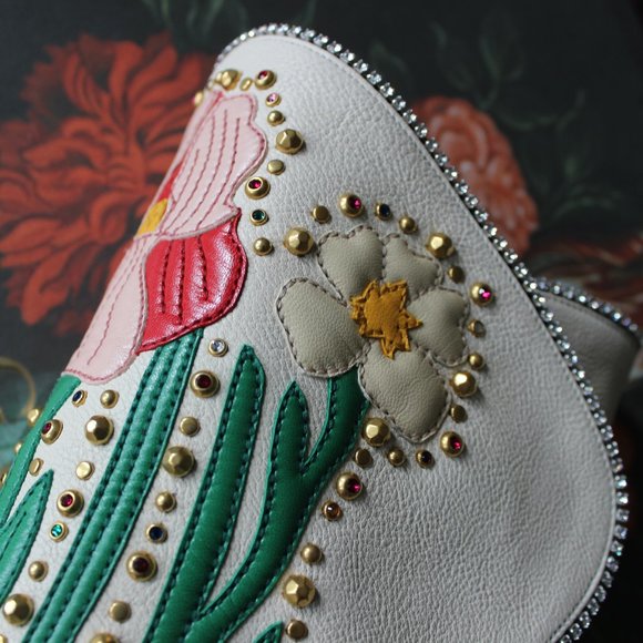 Gucci 2017AW RUNWAY Crystal Leather Bootie Shoe - Picture 2 of 8